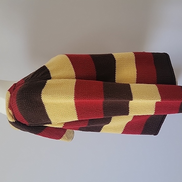 Next Era Juniors XL Striped Knitted V Neck Boho Hoodie Sweater - Picture 4 of 11